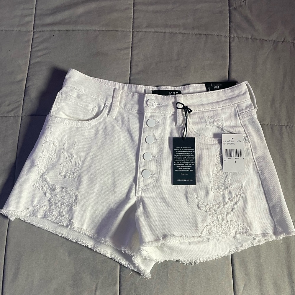 NWT KUT FROM THE KLOTH Jane High Rise Shorts - Picture 2 of 16